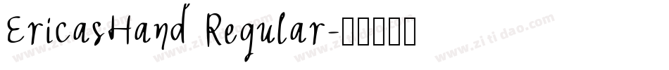 EricasHand Regular字体转换